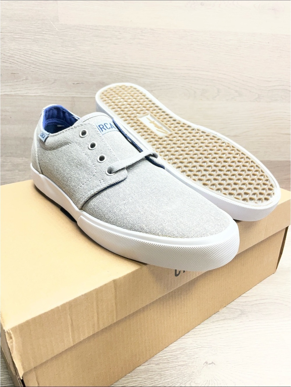RCa Casual Men’s Canvas Sneakers - Light Gray #904